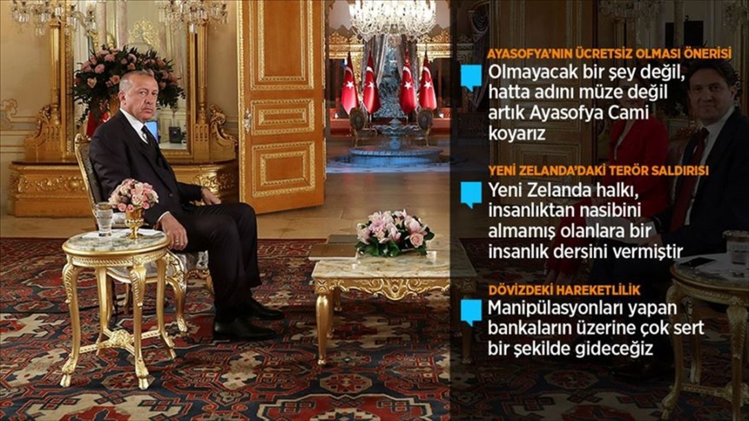Cumhurbaşkanı Erdoğan'dan Ayasofya Açıklaması