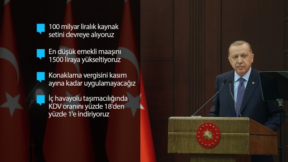 Cumhurbaşkanı Erdoğan Ekonomik İstikrar Kalkanı Paketini Açıkladı