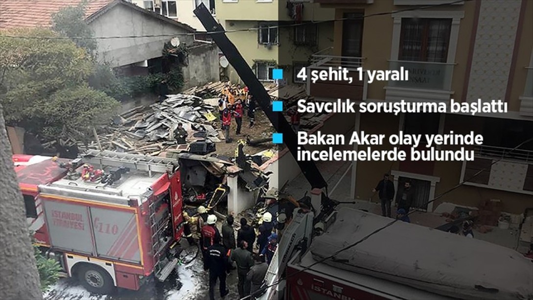 İstanbul Sancaktepe'de Askeri Helikopter Düştü: 4 Şehit