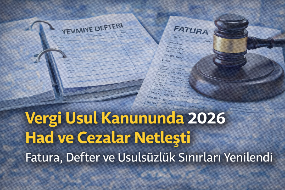 Vergi Usul Kanununda 2026 Had ve Cezaları Açıklandı: Fatura, Defter ve Usulsüzlük Sınırları Yenilendi