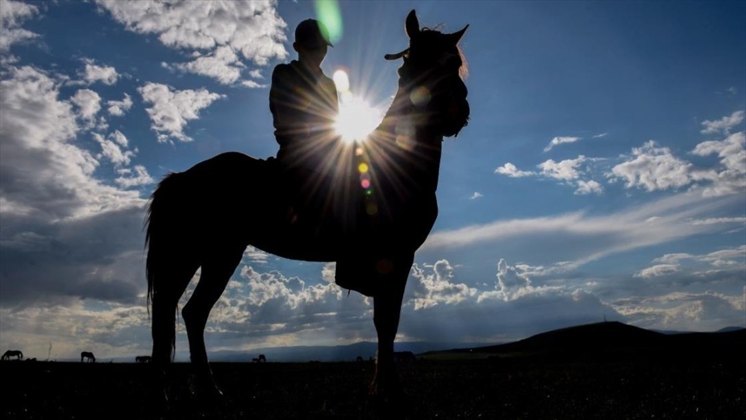 Yahni Dağı'nda Doğada Otlatılan Atlar İlgi Çekiyor