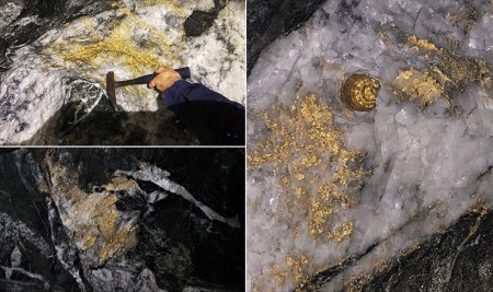 Avustralya'da Altın Kabuk Bağlamış Dev Kayalar Bulundu