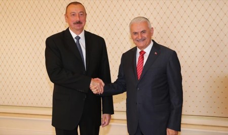 Azerbaycan Cumhurbaşkanı Aliyev, TBMM Başkanı Yıldırım'ı Kabul Etti