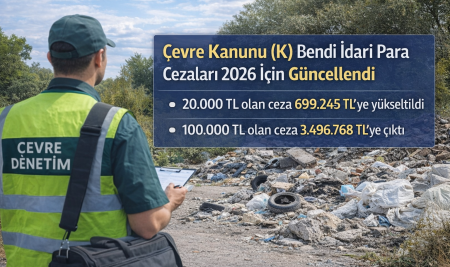 Çevre Kanunu Kapsamında (K) Bendi İdari Para Cezaları 2026 İçin Güncellendi
