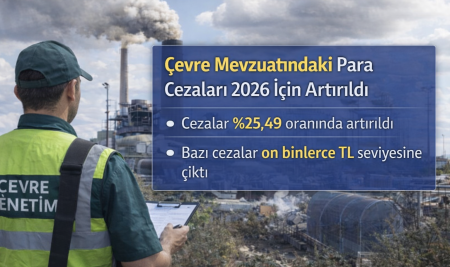 Çevre Kanunu Kapsamındaki İdari Para Cezaları 2026 İçin Yeniden Belirlendi