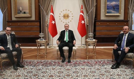 Erdoğan Almanya Dışişleri Bakanı Maas'ı Kabul Etti