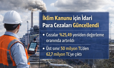 İklim Kanunu Kapsamında İdari Para Cezaları 2026 İçin Güncellendi