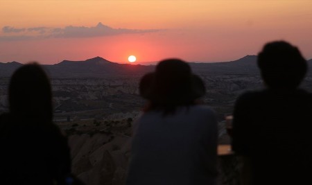 Kızılçukur'da Gün Batımı Turistlerin Gözdesi