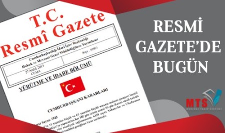 Resmi Gazete'de  Bugün