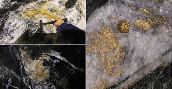 Avustralya'da Altın Kabuk Bağlamış Dev Kayalar Bulundu