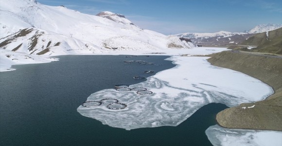 Buzlar Çözülünce Balık Avlamaya Başladılar