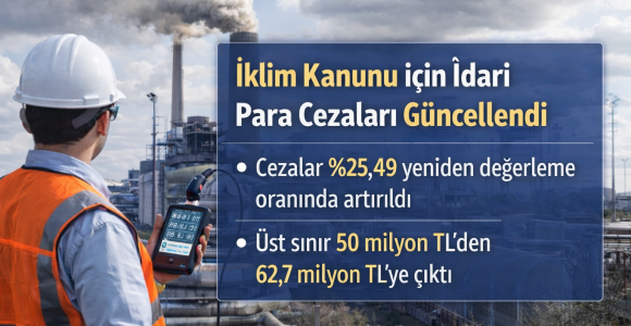 İklim Kanunu Kapsamında İdari Para Cezaları 2026 İçin Güncellendi