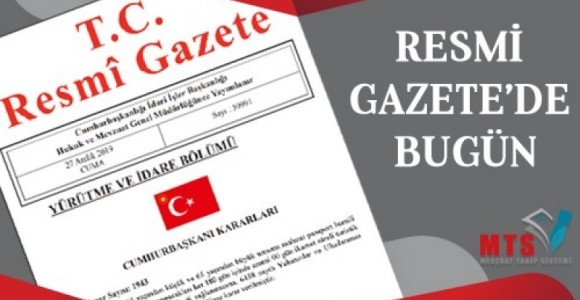 Resmi Gazete’de Bugün