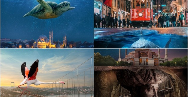 İstanbul'un Simgelerini 'fantastik' Tasarımlarla Anlatıyor