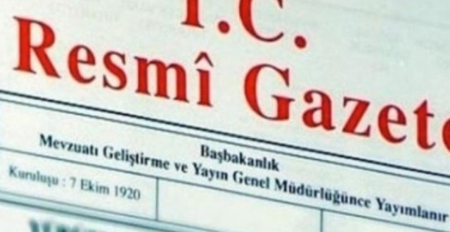 Resmi Gazete'de Bugün