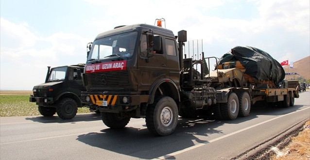 Suriye Sınırına Askeri Sevkiyat